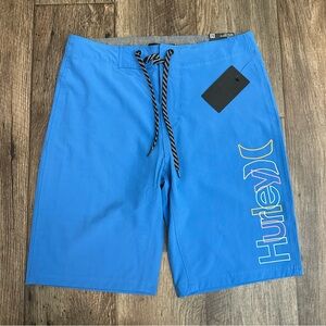 Hurley Crossover Boardshorts Pacific Blue Men’s 28 Water Repellent New